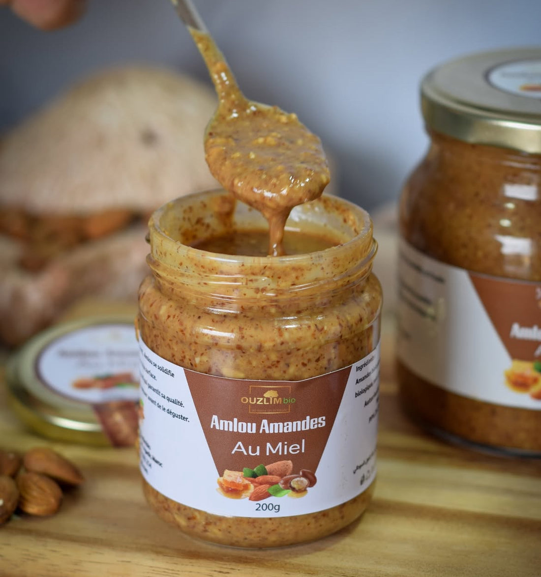 Crema di mandorle AMLOU 250g - Delizia tradizionale dal Marocco con olio di argan