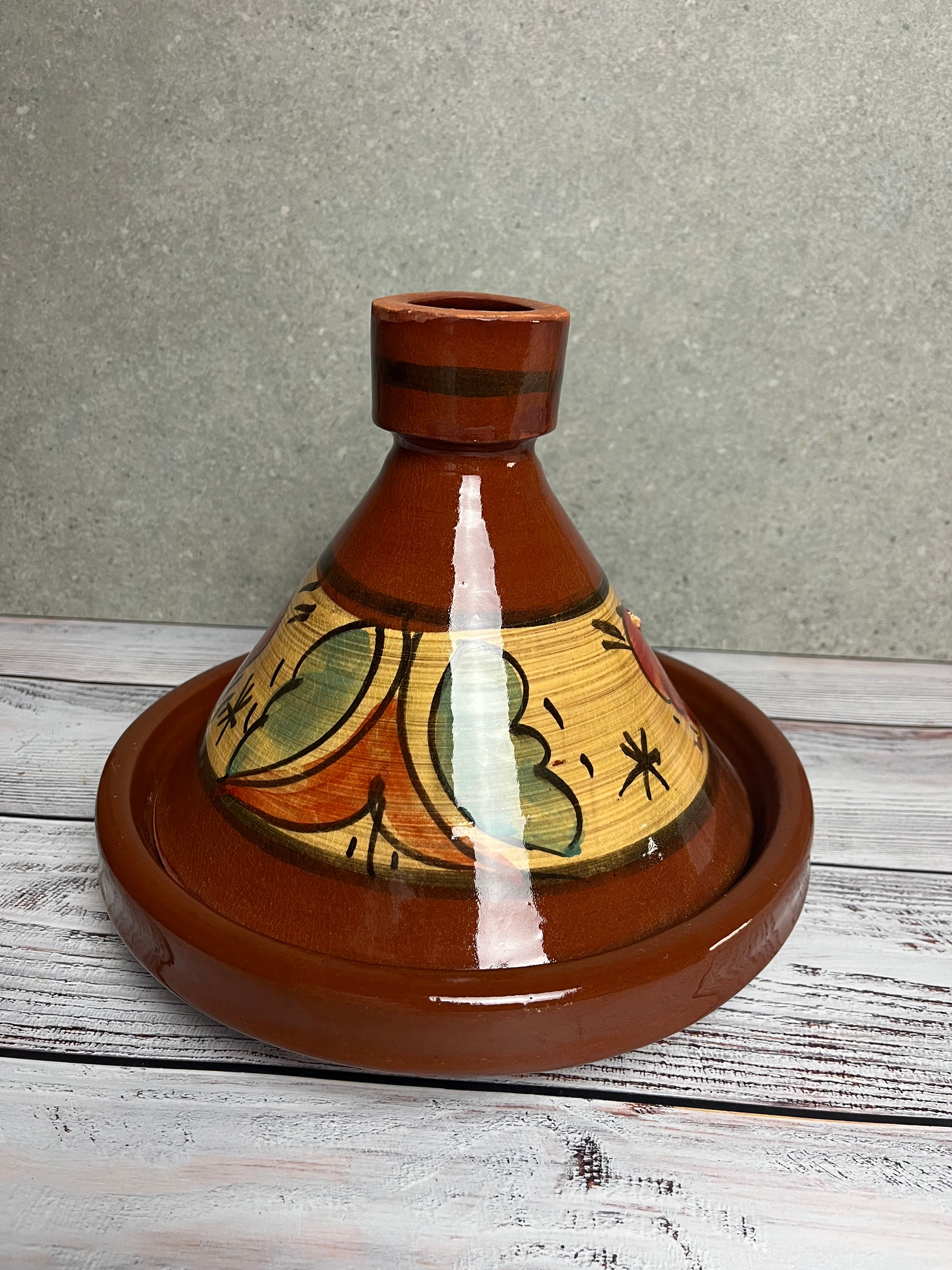 Tajine artigianale - formato piccolo 1-2 persone (+ eBook con 20 ricette, istruzioni e assistenza privata su Telegram)