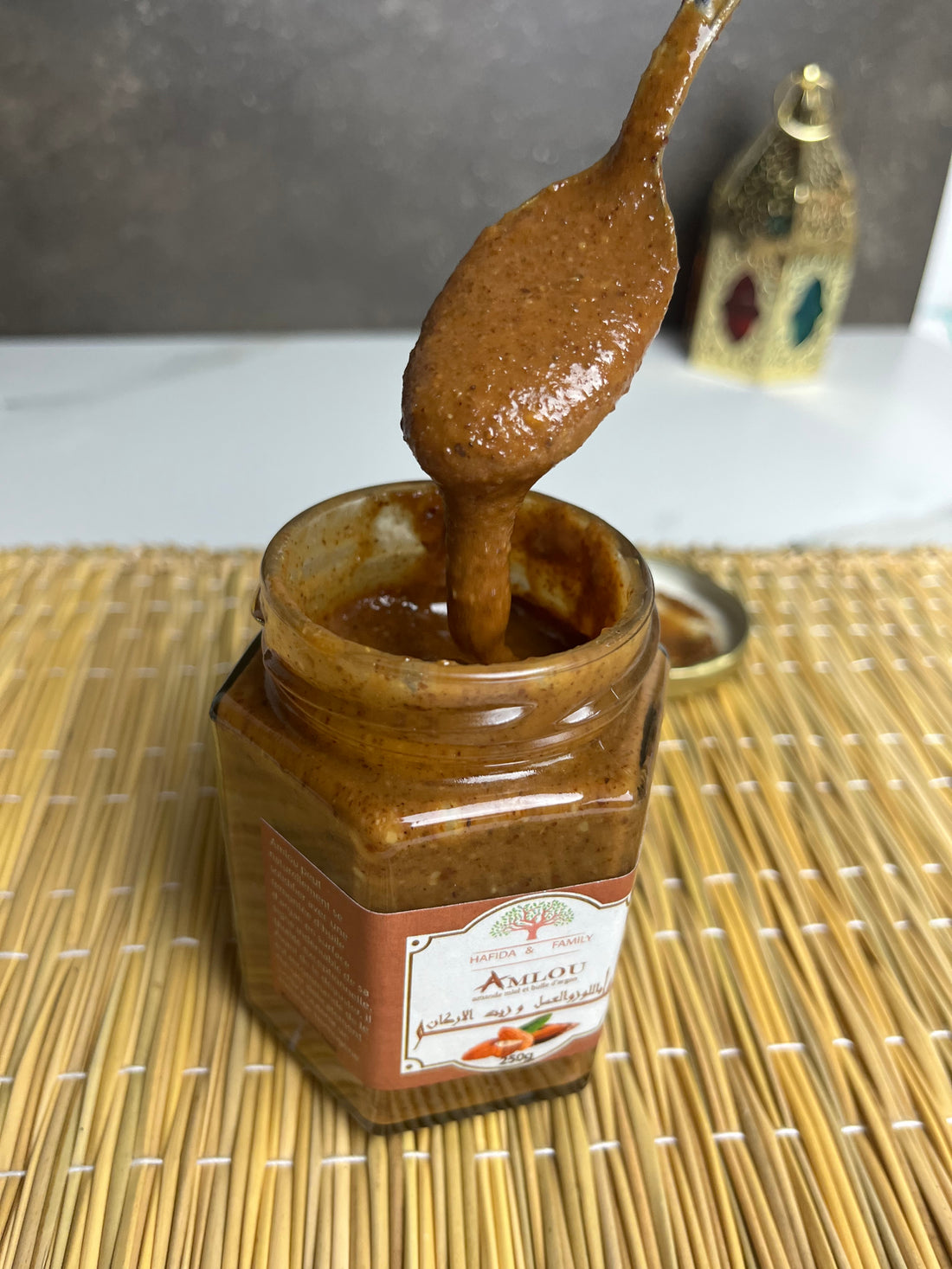 Crema di mandorle AMLOU 250g - Delizia tradizionale dal Marocco con olio di argan