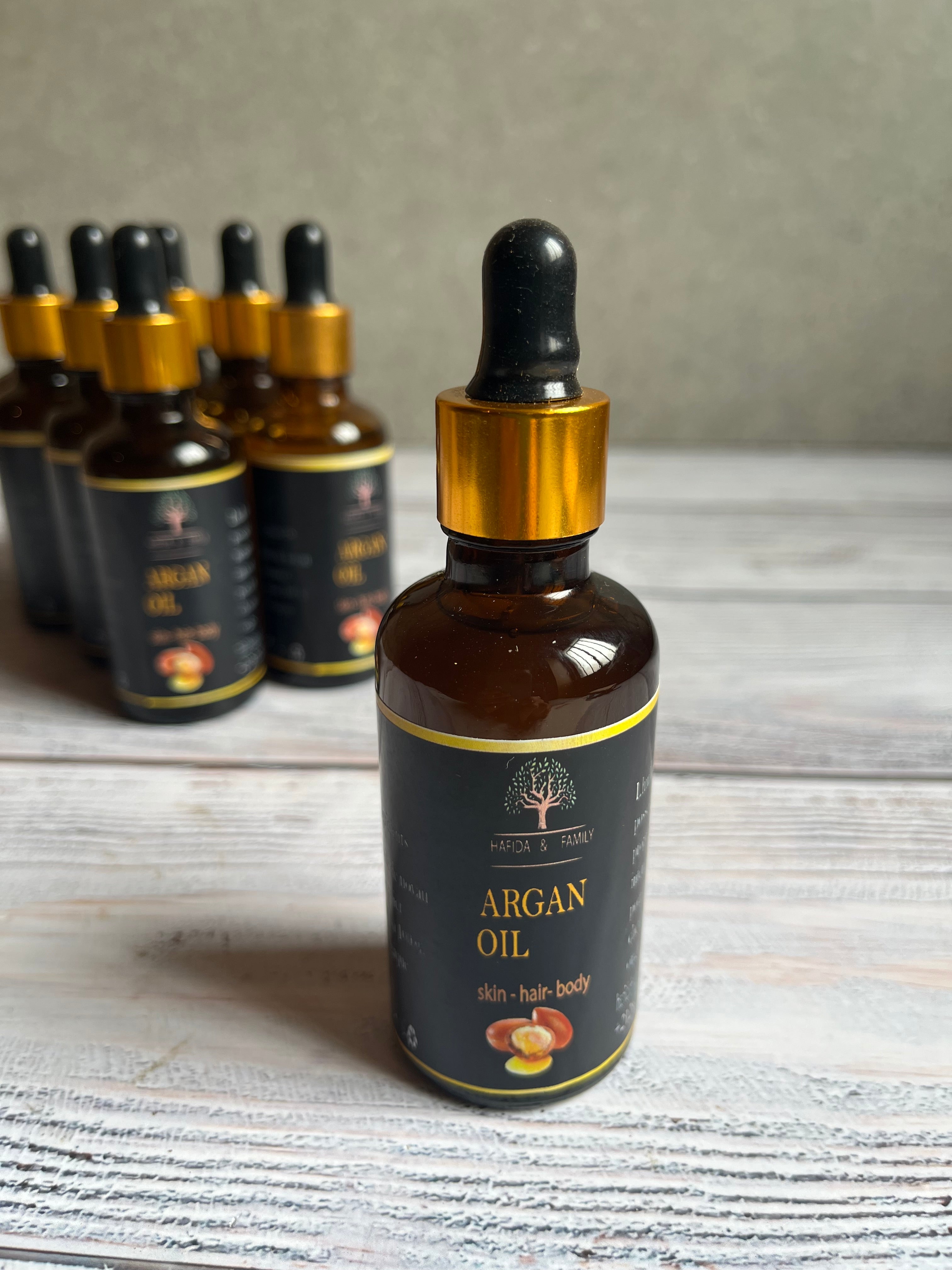 Olio di Argan Puro 100% Naturale -viso e capelli - Estratto a Mano in Marocco