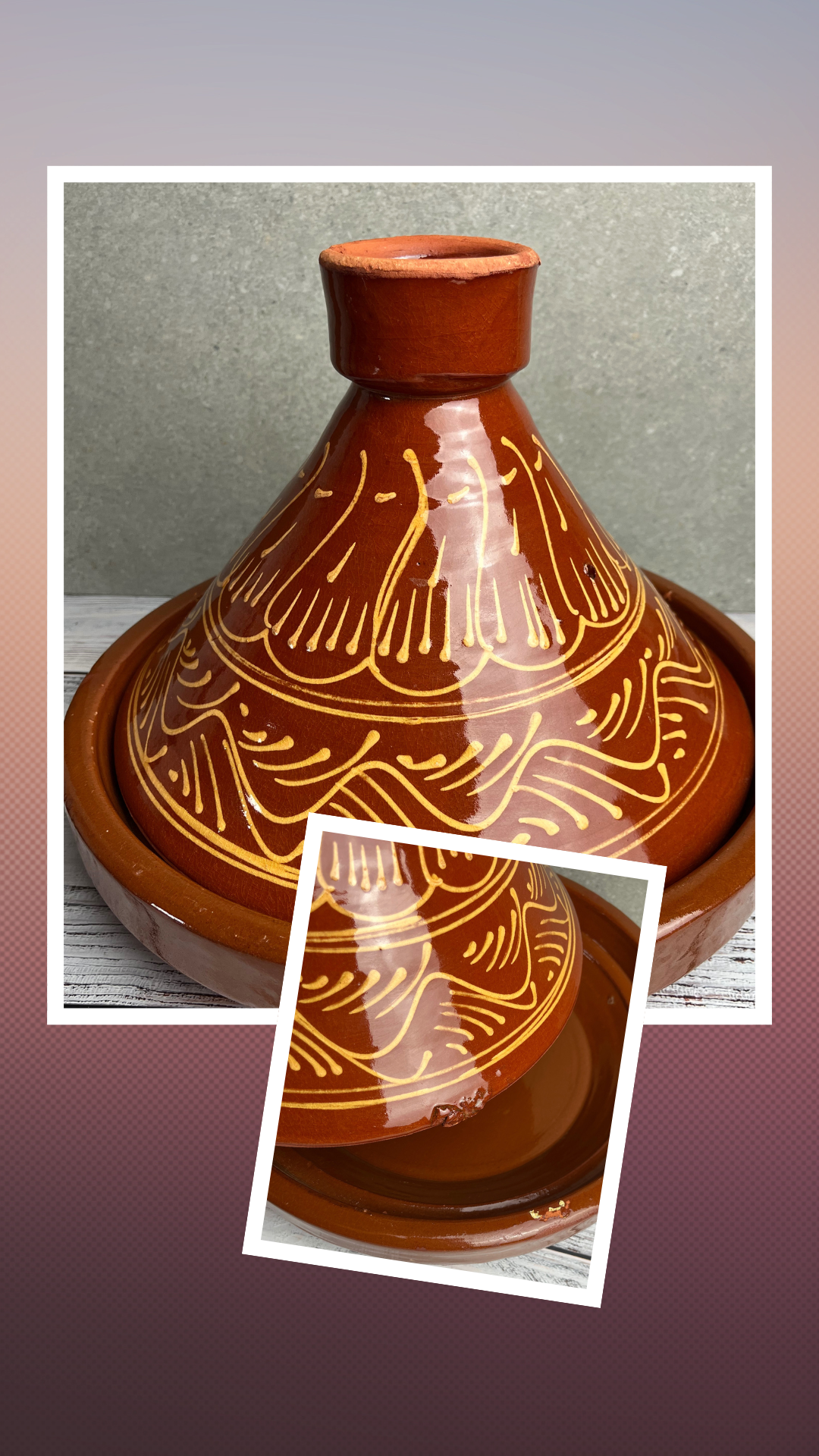 Tajine artigianale grande- SCONTATO con eBook e accesso riservato a Telegram !