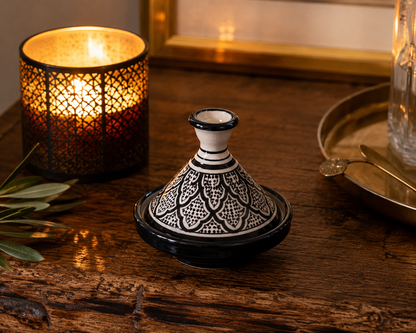 Mini tajine artigianale dipinto a mano in Marocco