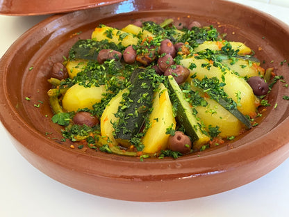 Tajine artigianale - formato medio (+ eBook con 20 ricette, istruzioni e assistenza privata su Telegram)