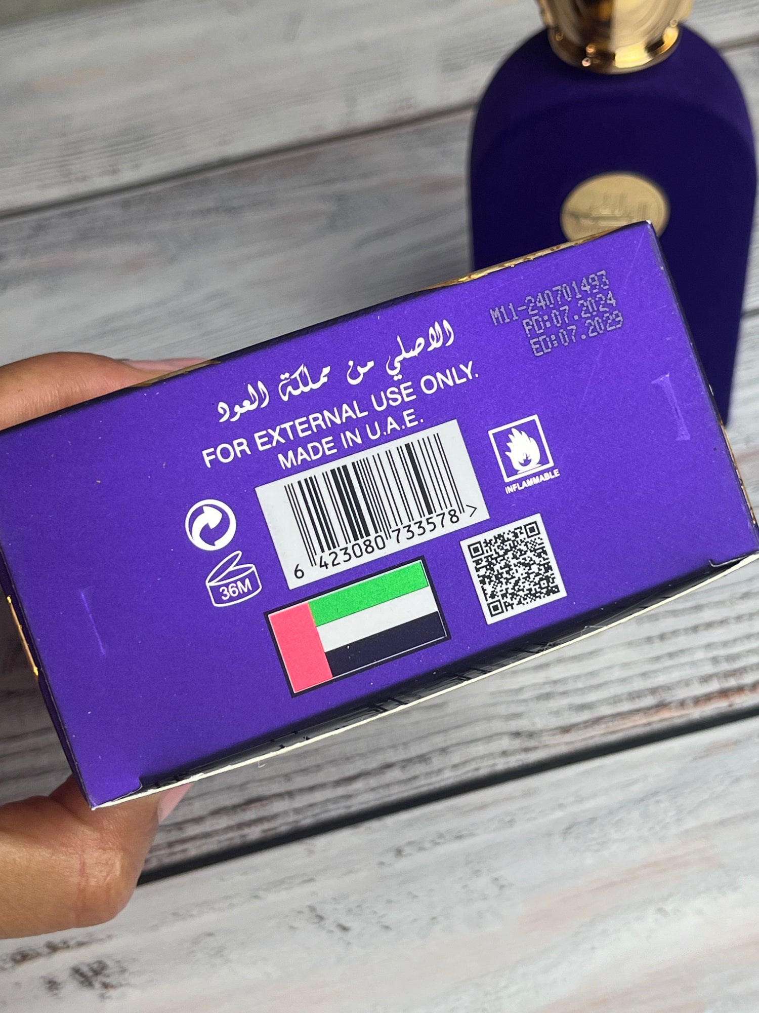 Cofanetto trio THURAYA ❤️💜🌸– 3 profumi vellutati + il tuo nome in arabo e dedica personalizzata, brilla in grande 😍