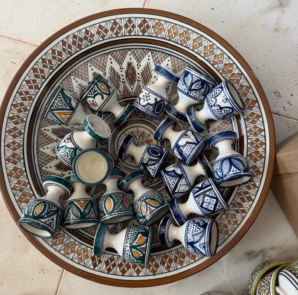 Mini calice Multiuso in Ceramica artigianale dipinto a mano
