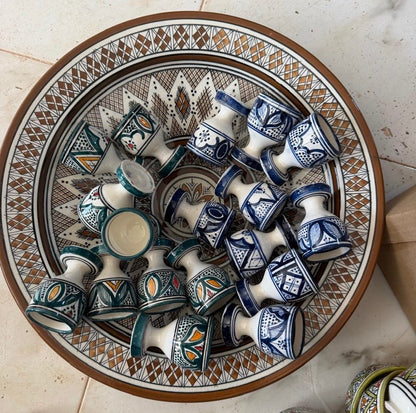 Mini calice Multiuso in Ceramica artigianale dipinto a mano