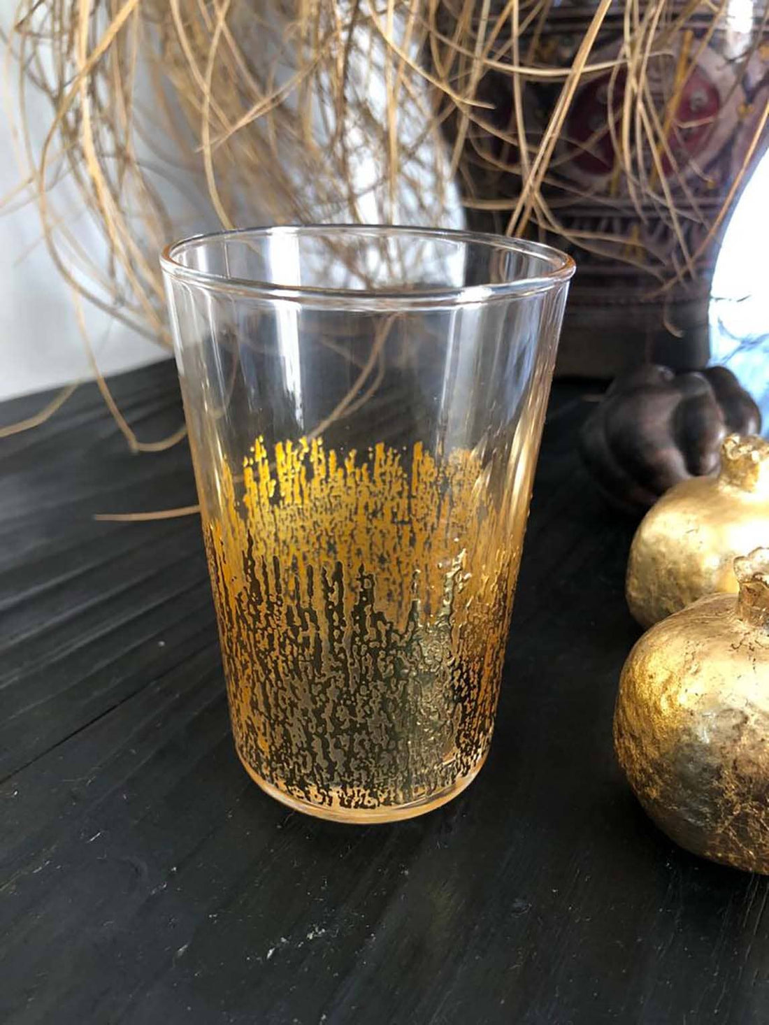 Set di 6 bicchieri elegantissimi Gold Flame