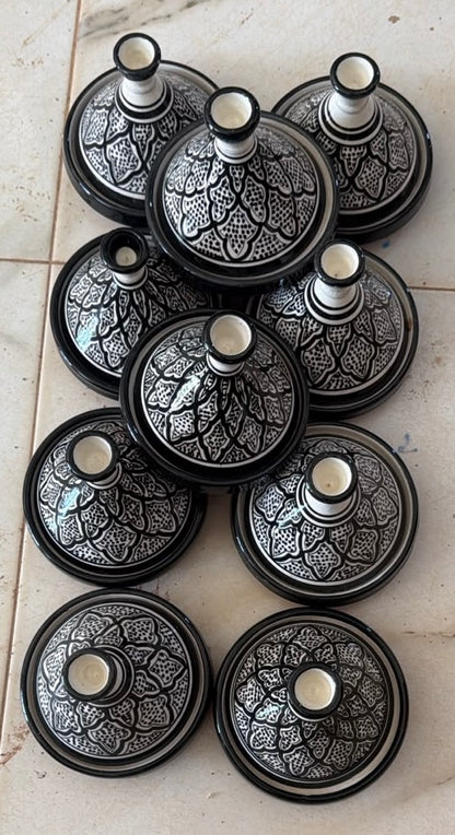 Mini tajine artigianale dipinto a mano in Marocco