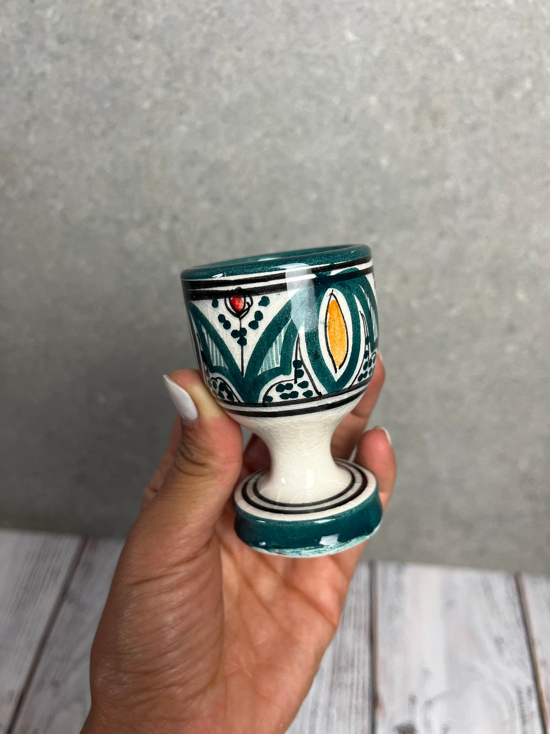 Mini calice Multiuso in Ceramica artigianale dipinto a mano