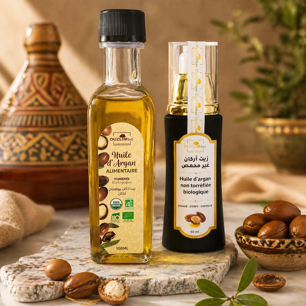 Cofanetto olio di argan alimentare + cosmetico 🌱