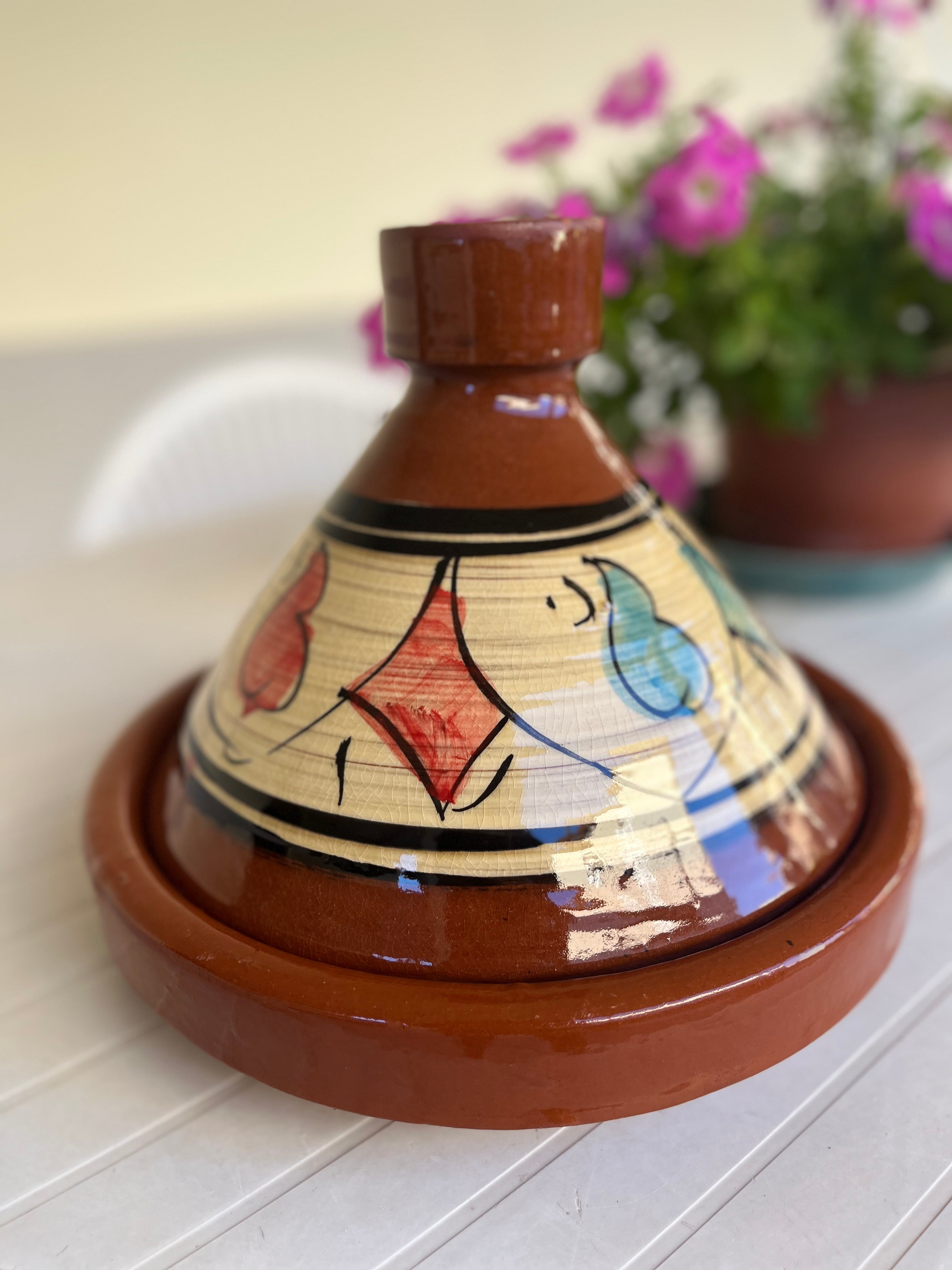 Tajine ARTIGIANALE + eBook con 20 ricette e istruzioni in offerta!