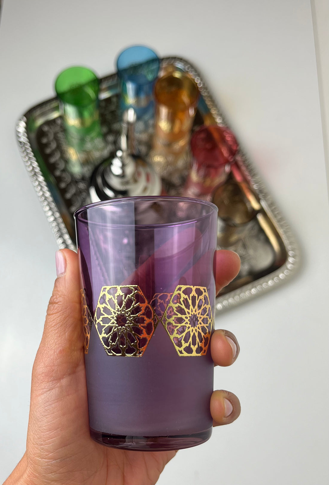 Set di 6 bicchieri marocchini elegantissimi colorati