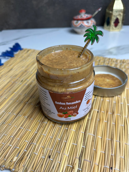 Crema di mandorle AMLOU 250g - Delizia tradizionale dal Marocco con olio di argan