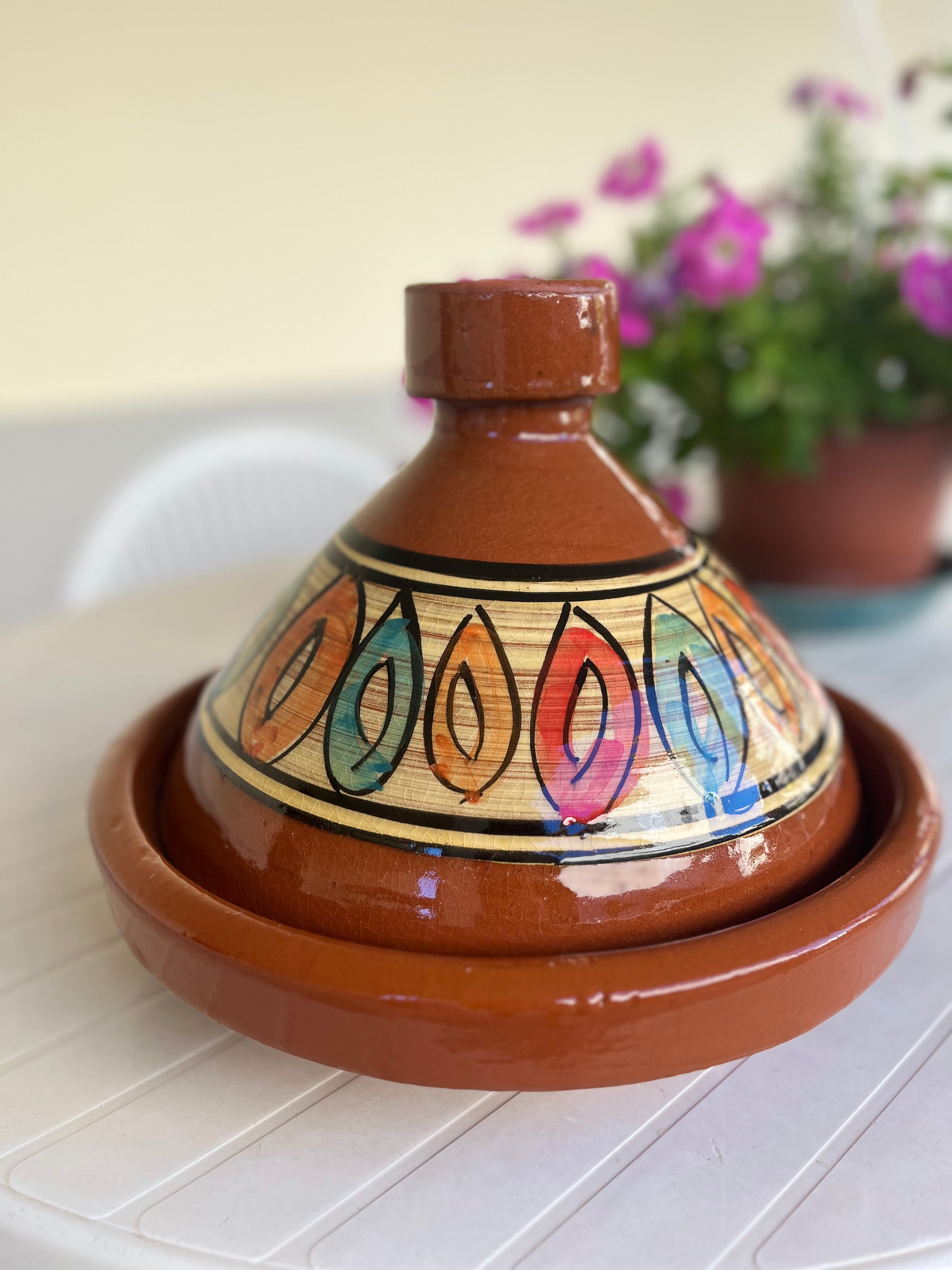 Tajine ARTIGIANALE + eBook con 20 ricette e istruzioni in offerta!