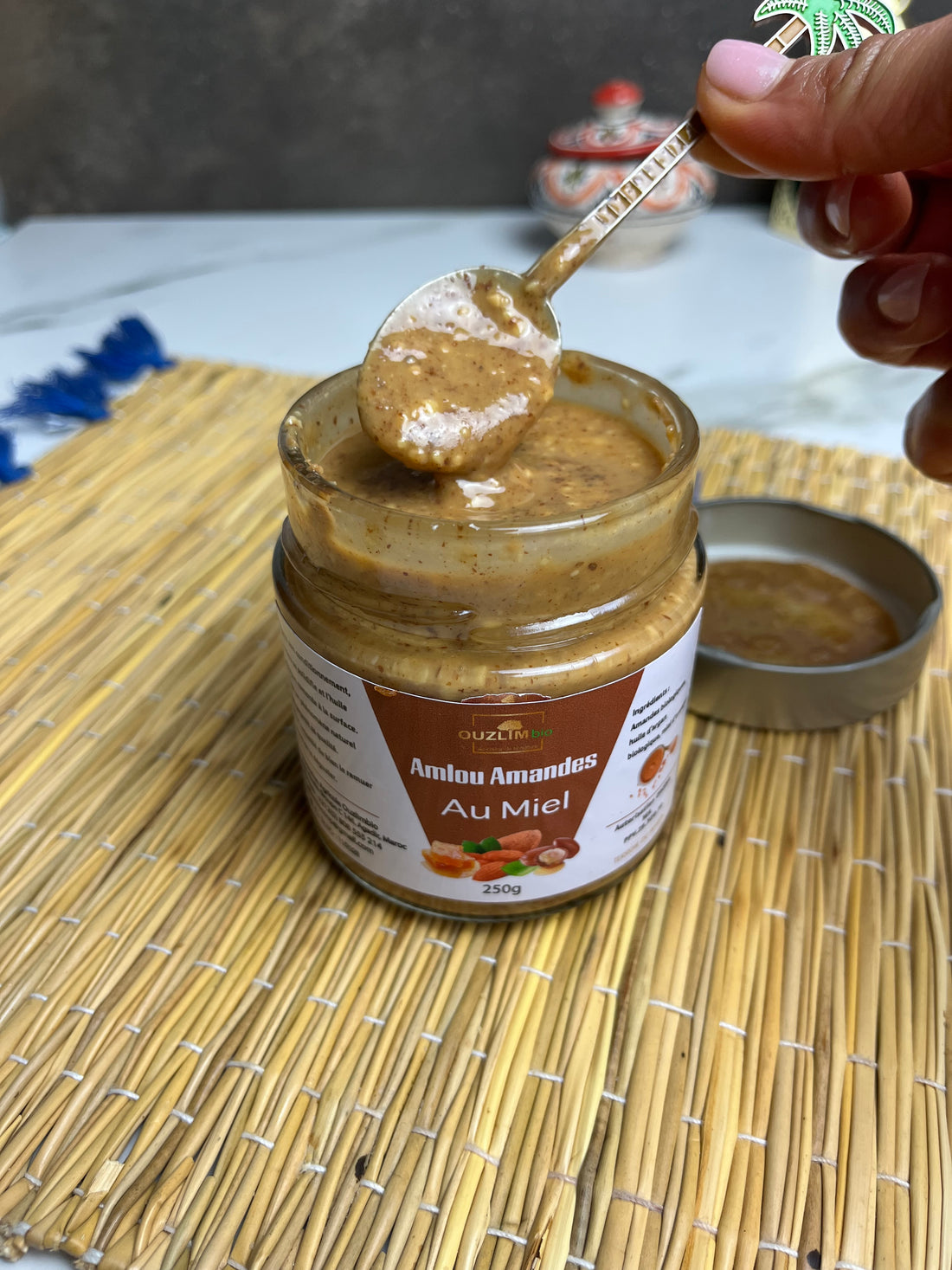 Crema di mandorle AMLOU 250g - Delizia tradizionale dal Marocco con olio di argan