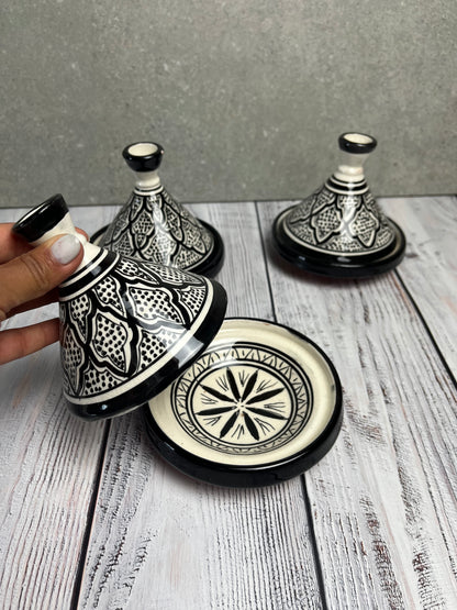 Mini tajine artigianale dipinto a mano in Marocco