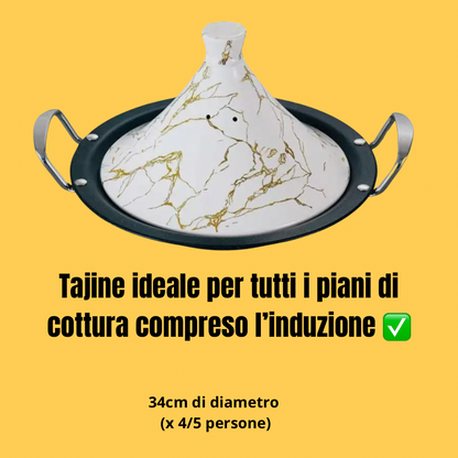 Tajine ARTIGIANALE + eBook con 20 ricette e istruzioni in offerta!