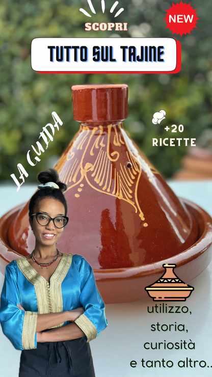 Tajine ARTIGIANALE + eBook con 20 ricette e istruzioni in offerta!