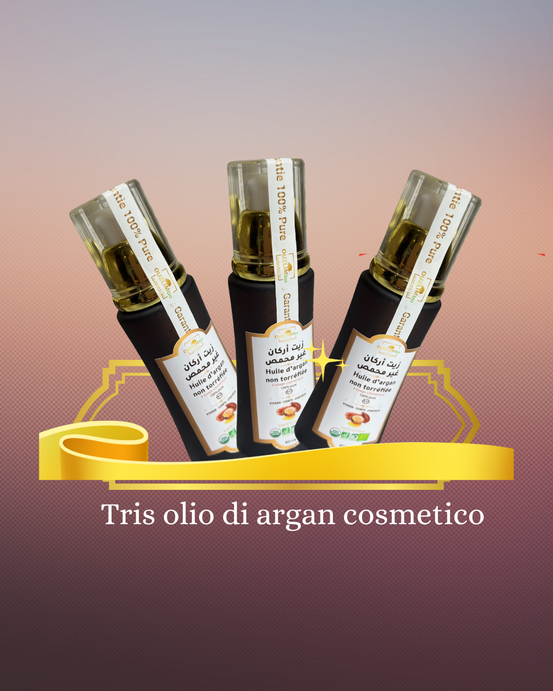 Tris Argan Grand Collection – 3 Oli Cosmetici 50ml