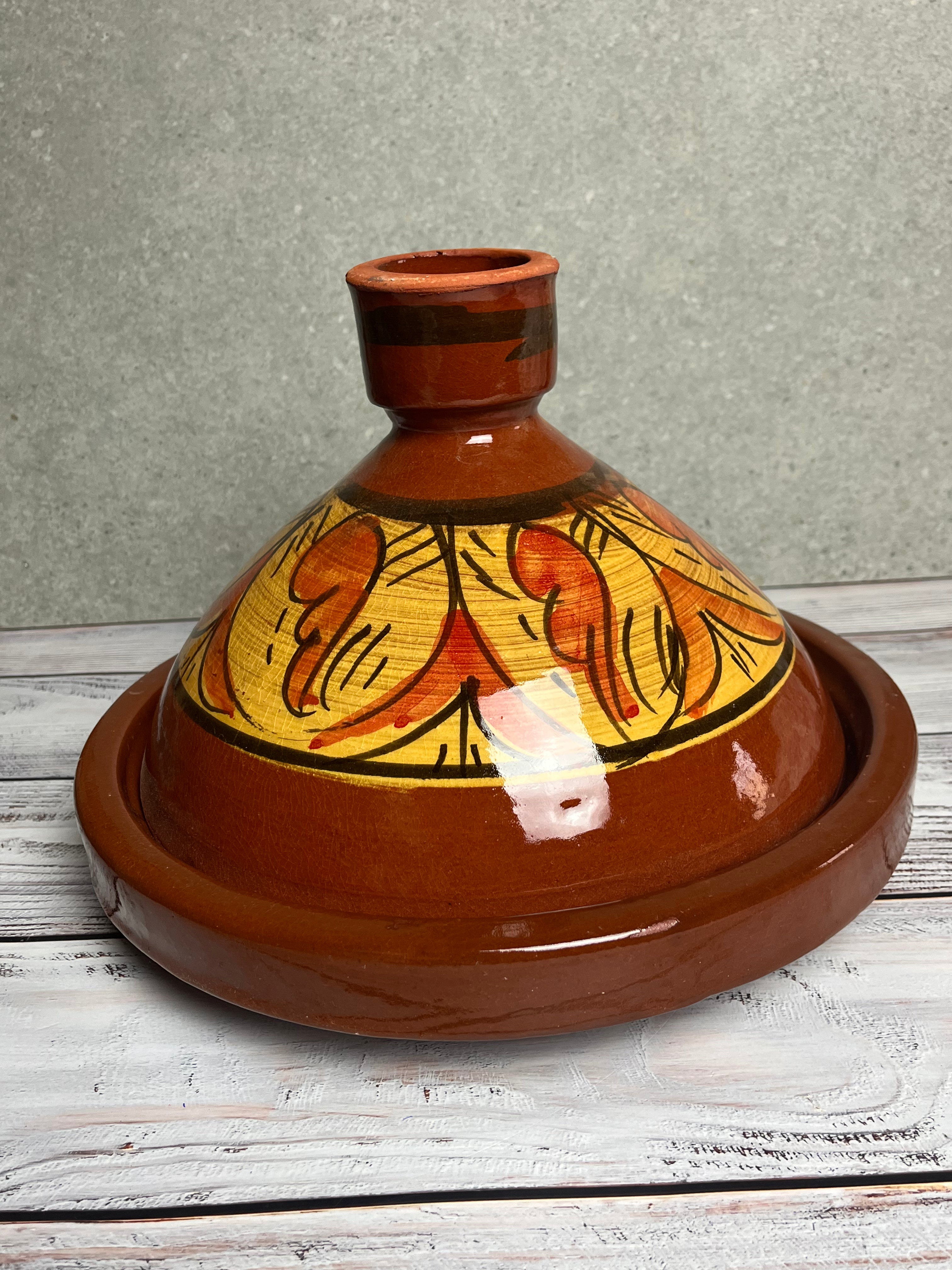 Tajine artigianale - formato medio (+ eBook con 20 ricette, istruzioni e assistenza privata su Telegram)