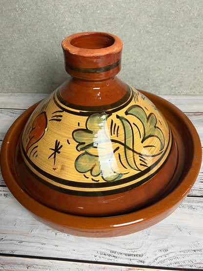 Tajine artigianale - formato GRANDE (+ eBook con 20 ricette, istruzioni e assistenza privata su Telegram)
